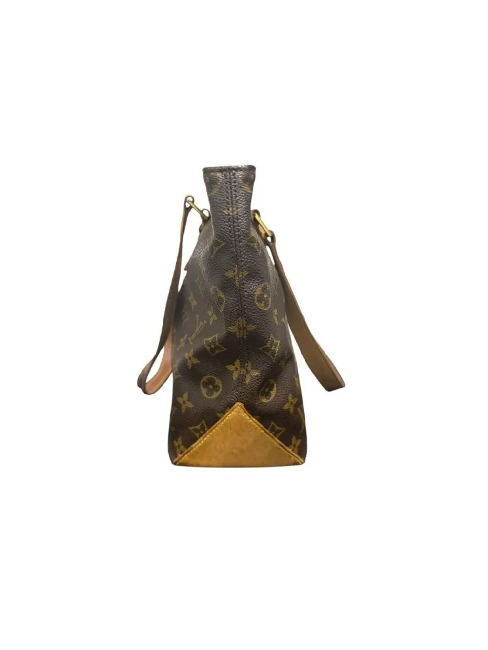 Louis Vuitton Monogram Cabas Piano Brown Leather Tote Bag